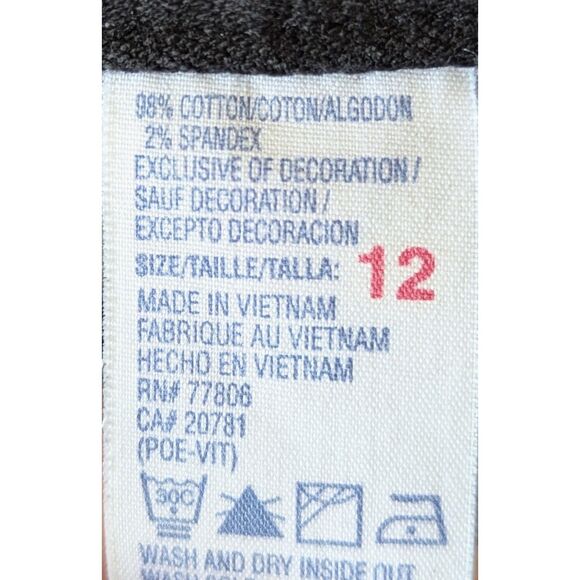 Tommy Hilfiger Hipster Boot Black Jeans   Sz 12 - Picture 6 of 11